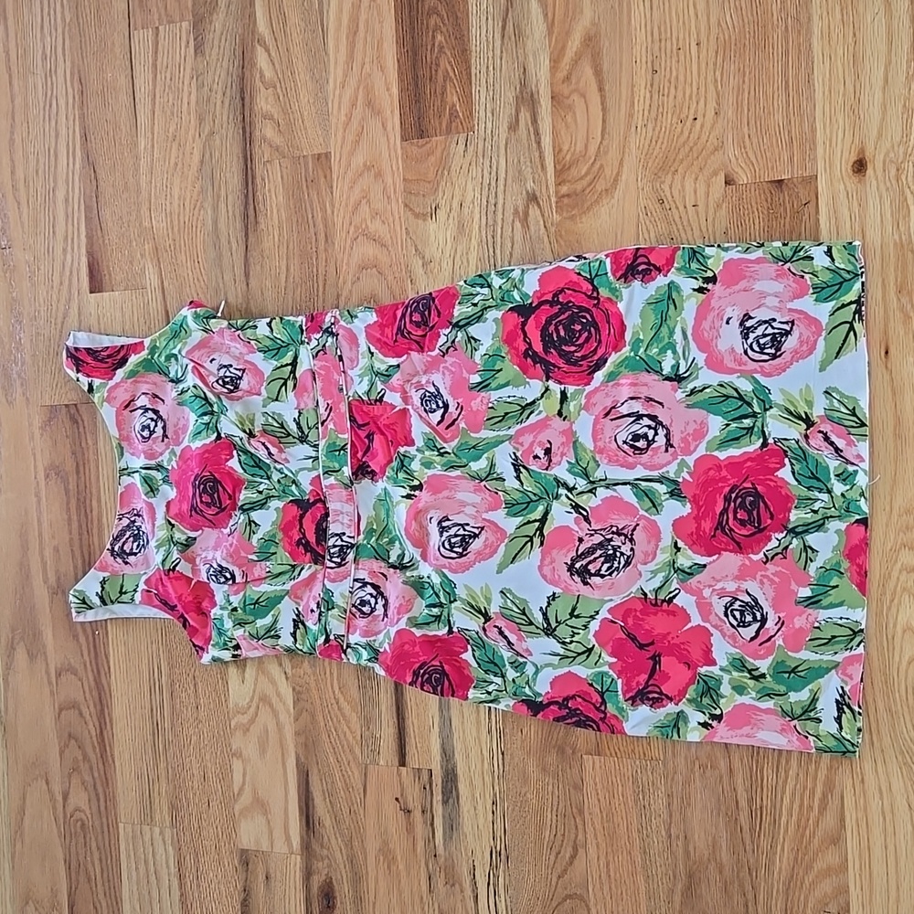 Talbots Floral Sleeveless Cotton Dress 6P